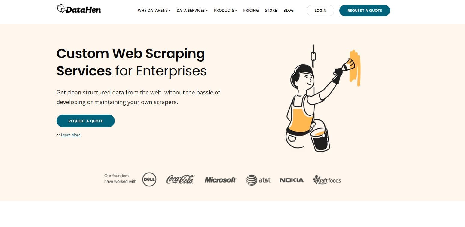 What companies specialize in web scraping for real estate listings