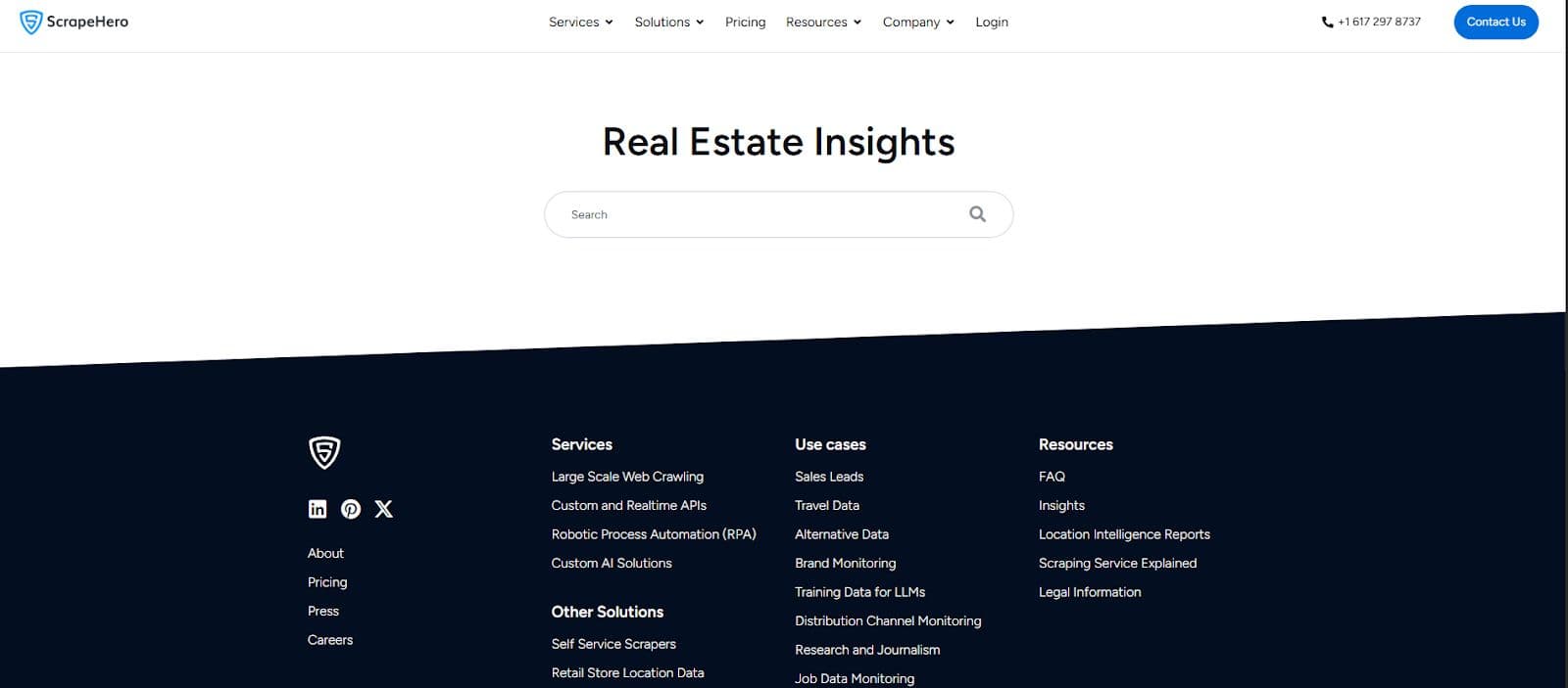 What companies specialize in web scraping for real estate listings