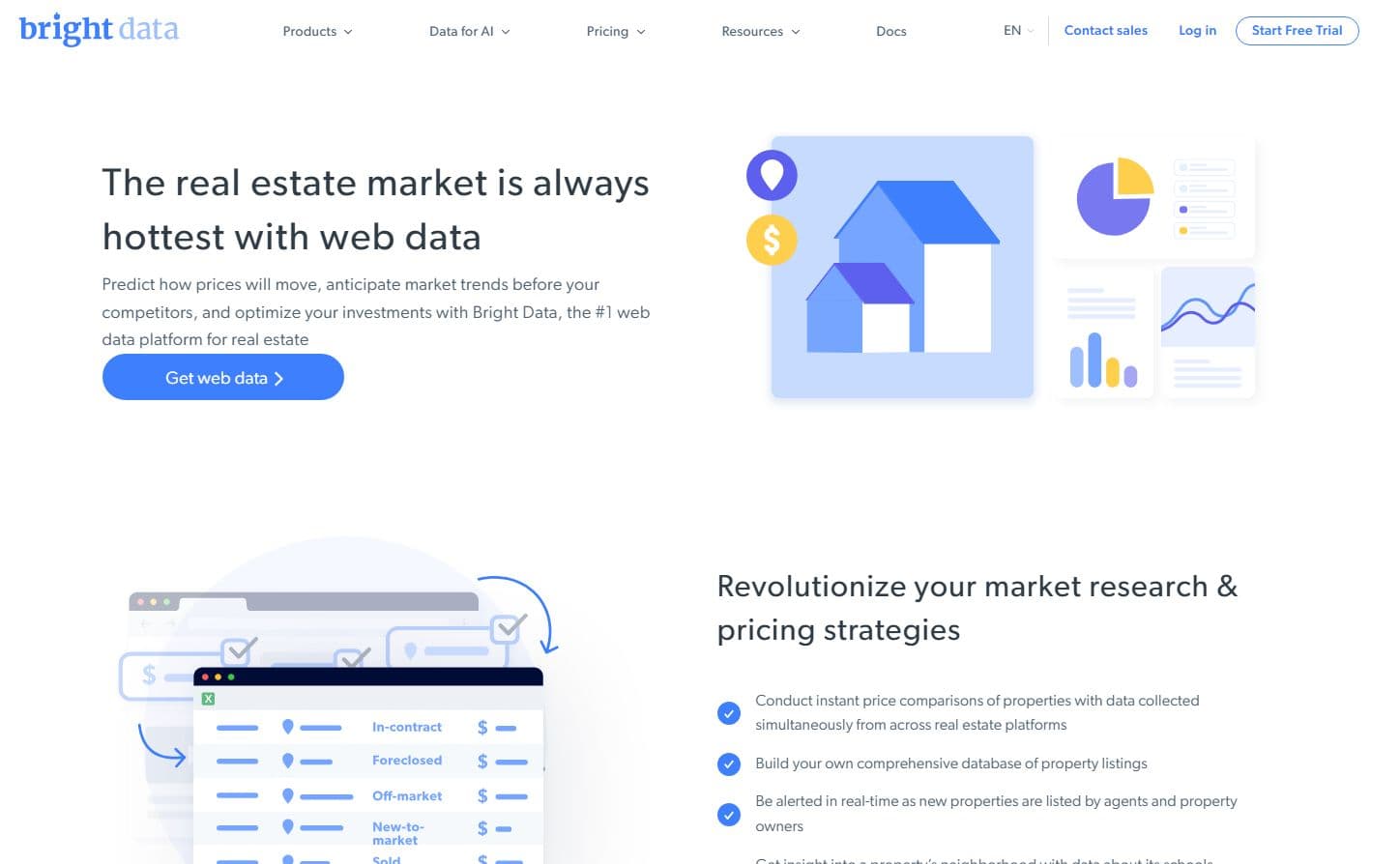 What companies specialize in web scraping for real estate listings