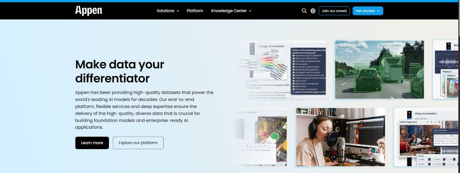 What are the leading platforms for automated data labeling services